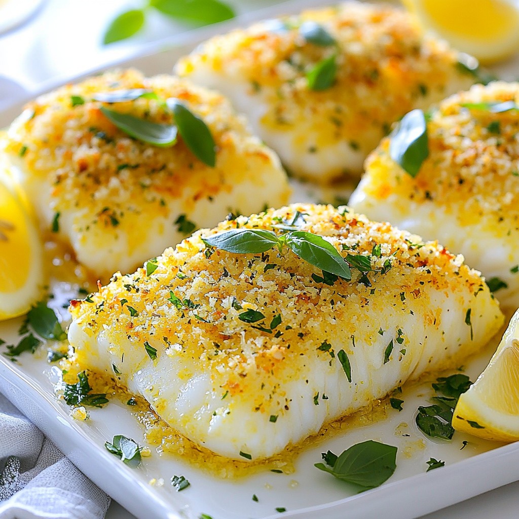 Parmesan Herb Baked Cod Flavorful and Simple Dish