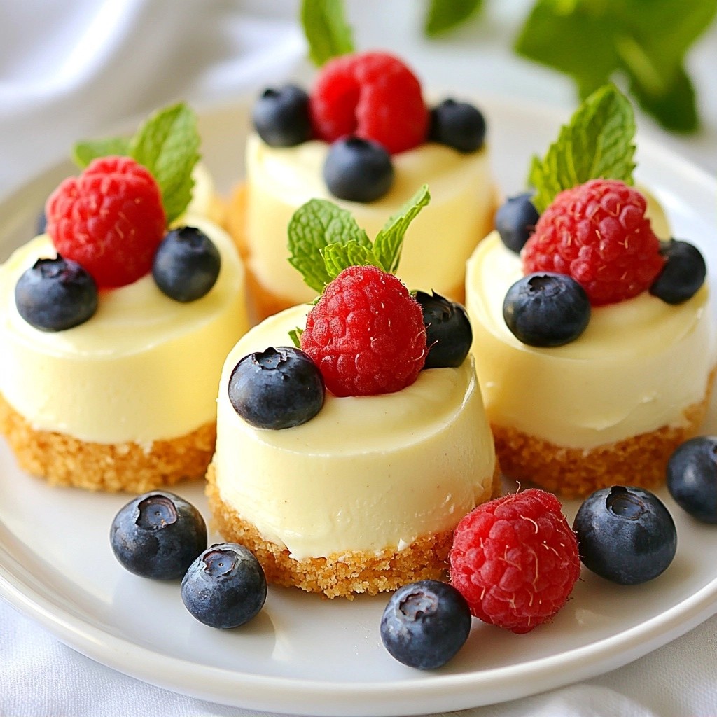 Silky No-Bake Vanilla Bean Cheesecake Bites Delight