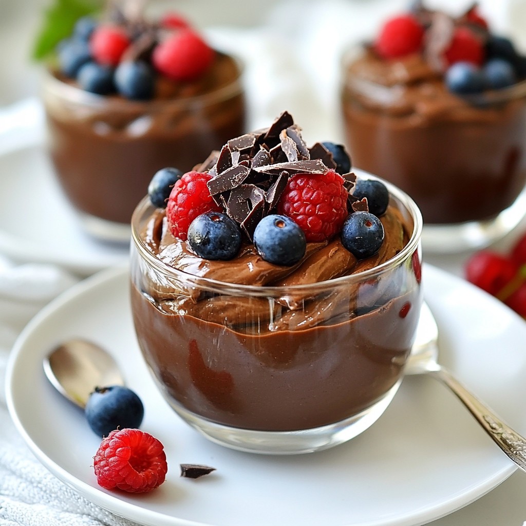 Vegan Chocolate Avocado Mousse Creamy Delightful Treat
