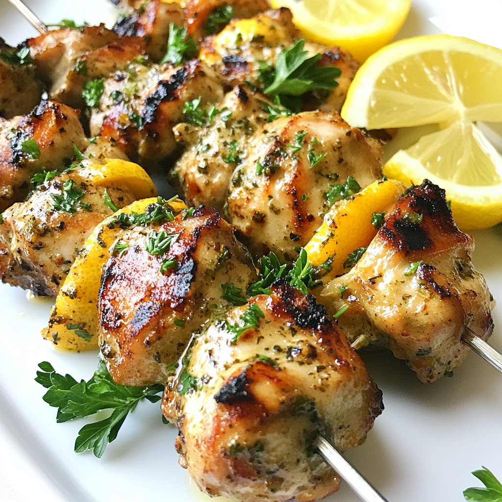 Lemon Herb Chicken Kebabs Flavorful Grilling Delight