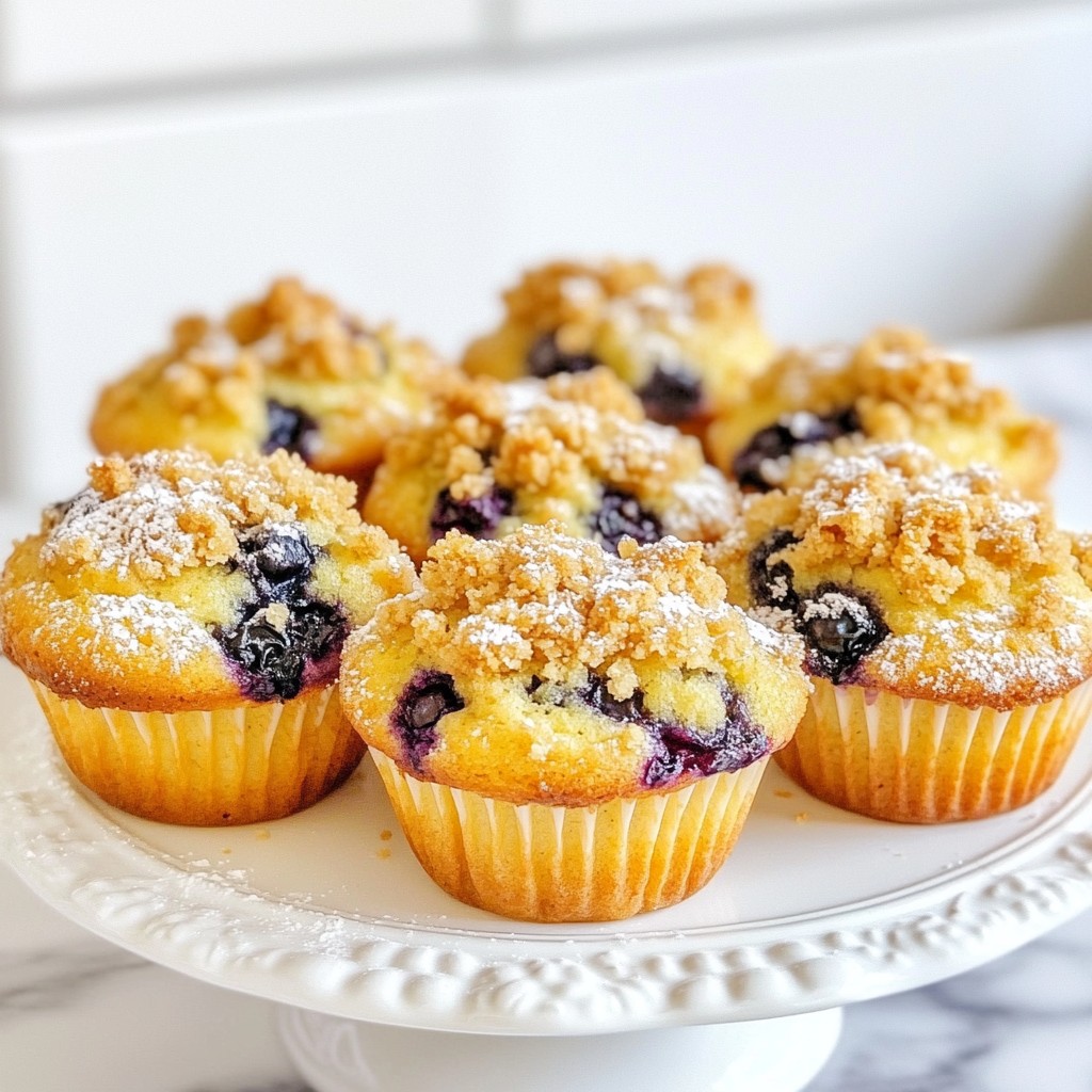 Blueberry Crumble Muffins Tasty and Easy Recipe