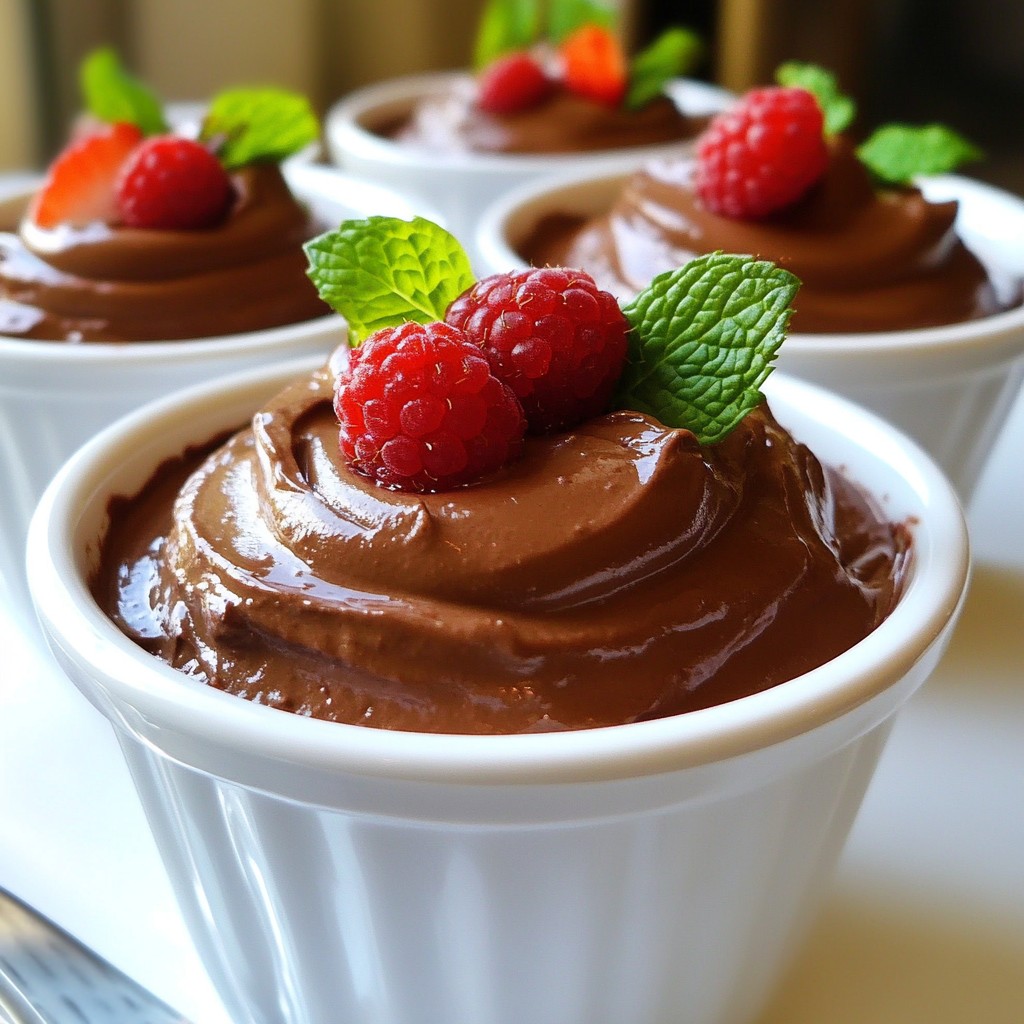 Vegan Chocolate Mousse Rich and Decadent Delight
