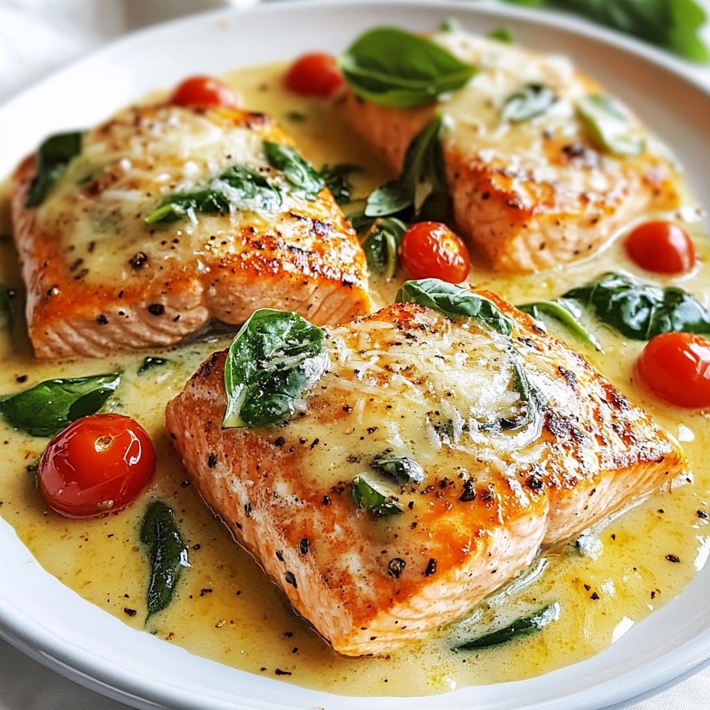 Creamy Garlic Tuscan Salmon Delightful and Easy Recipe