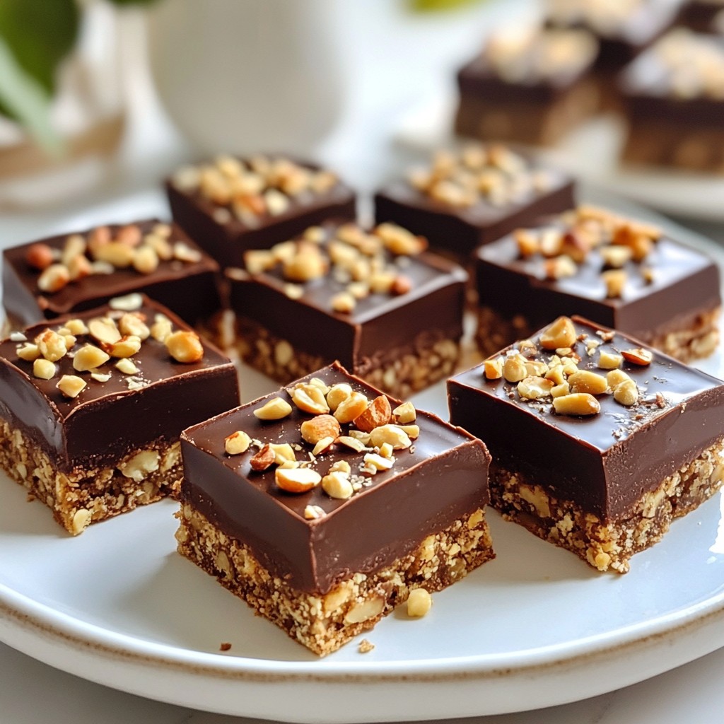 Rich No-Bake Chocolate Hazelnut Bars Easy Recipe