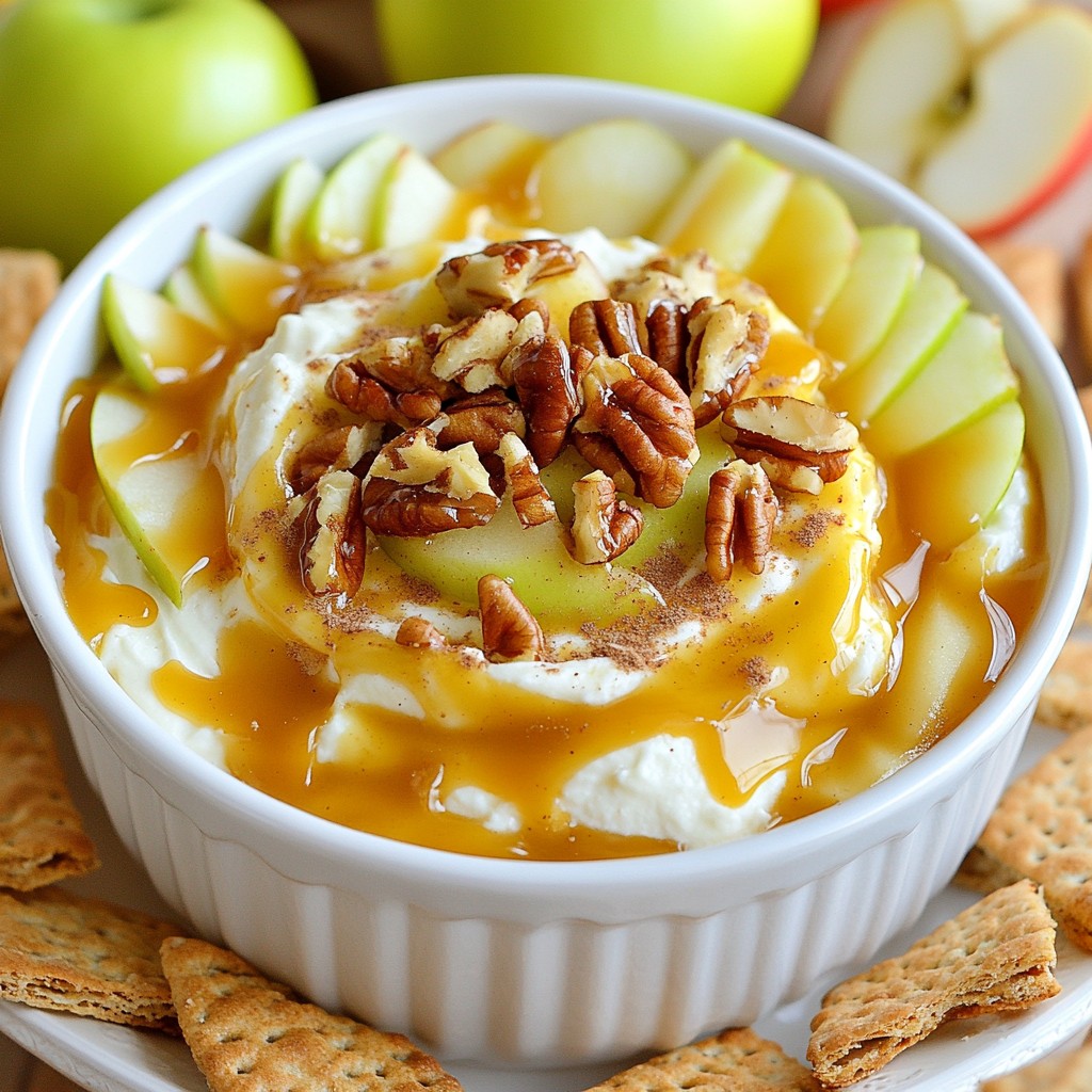 Caramel Apple Cheesecake Dip Decadent and Easy Recipe