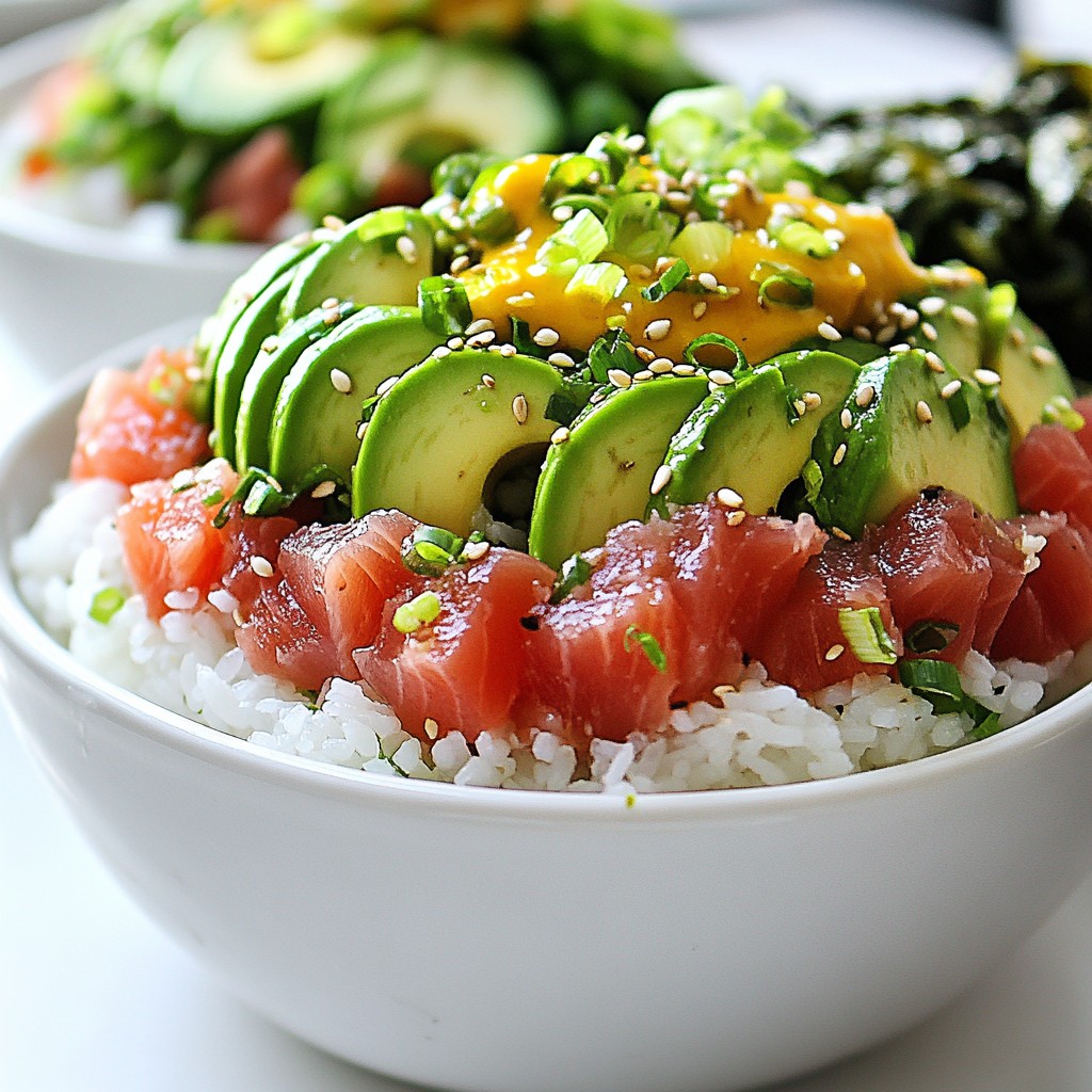 Spicy Tuna Sushi Bowls Flavorful and Satisfying Meal