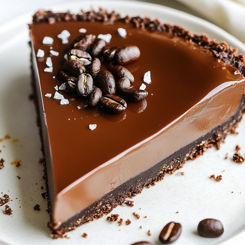 Silky No-Bake Espresso Chocolate Tart Delight