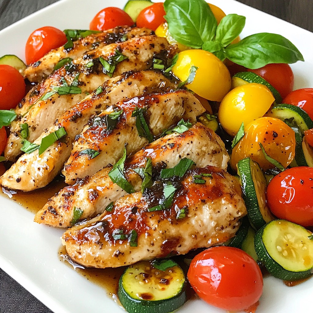 One-Pan Balsamic Chicken and Veggies Easy Recipe
