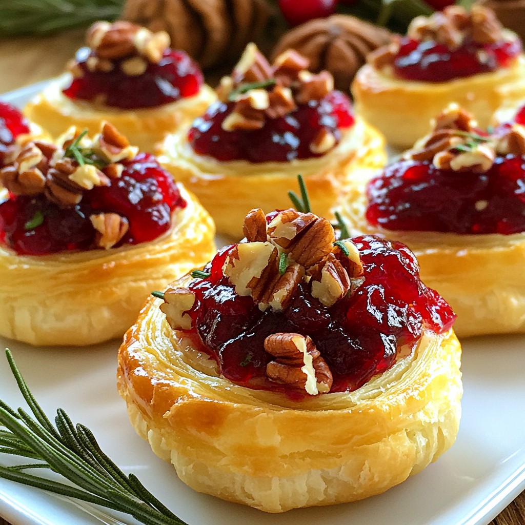 Cranberry Brie Bites Perfect for Parties and Gatherings