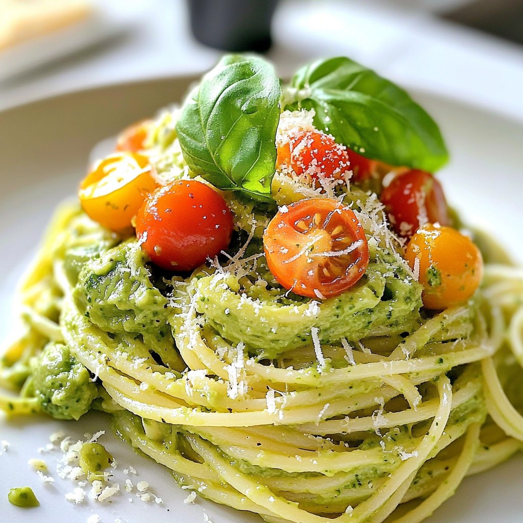 Creamy Avocado Pasta Simple and Flavorful Recipe