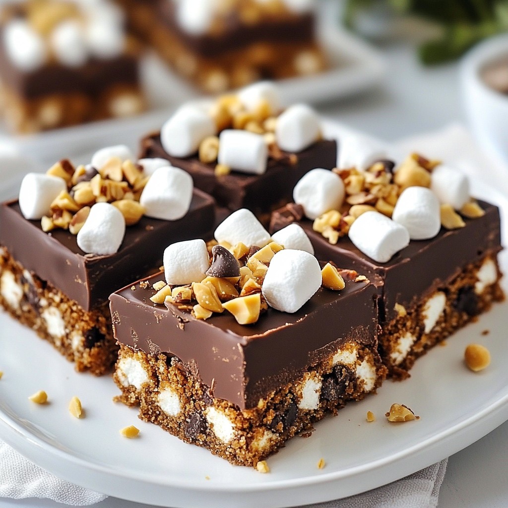 Crunchy No-Bake S'mores Chocolate Bars Delight