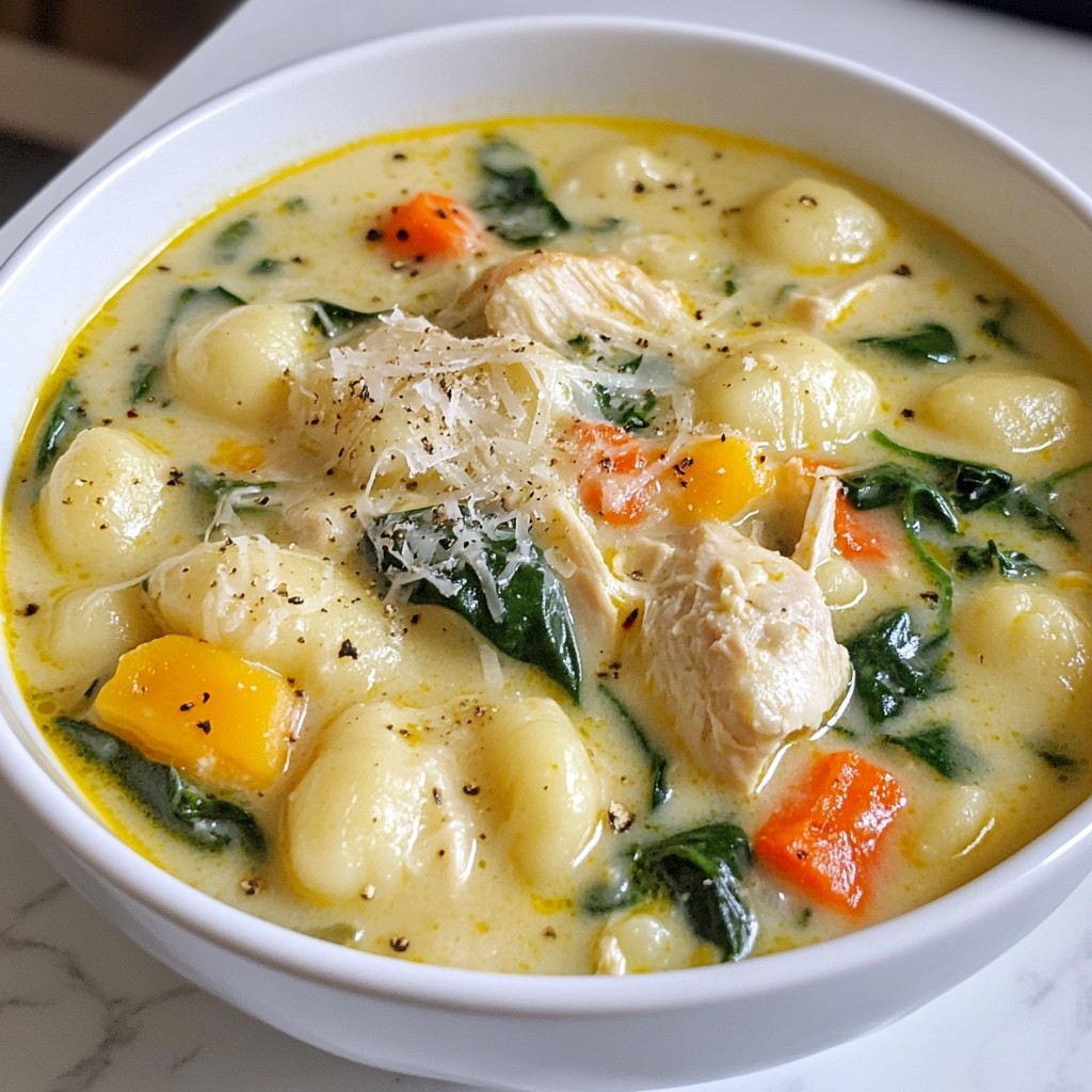 Creamy Chicken Gnocchi Soup Rich and Cozy Recipe