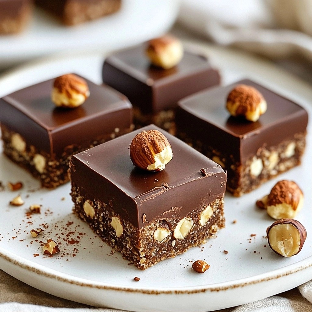Silky No-Bake Espresso Hazelnut Squares Delight