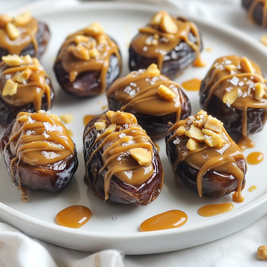 Snickers Stuffed Dates Irresistible Sweet Treat