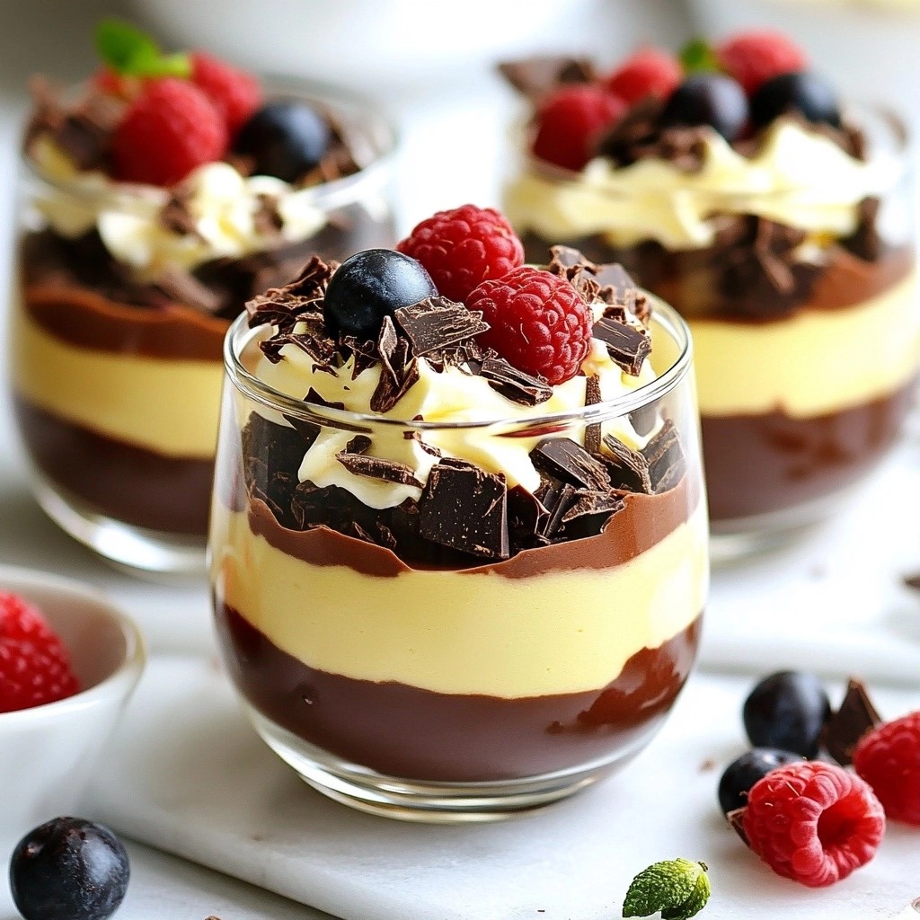 Indulgent No-Bake Triple Chocolate Mousse Delight