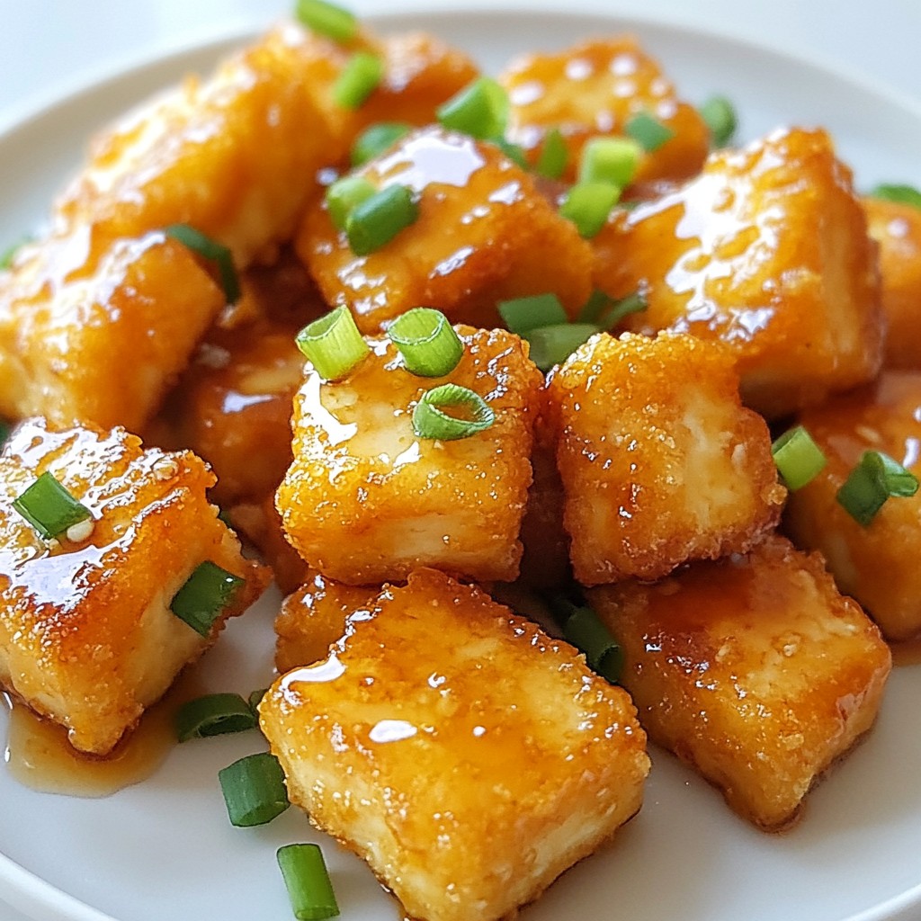 Honey Garlic Tofu Nuggets Crispy Vegan Delight