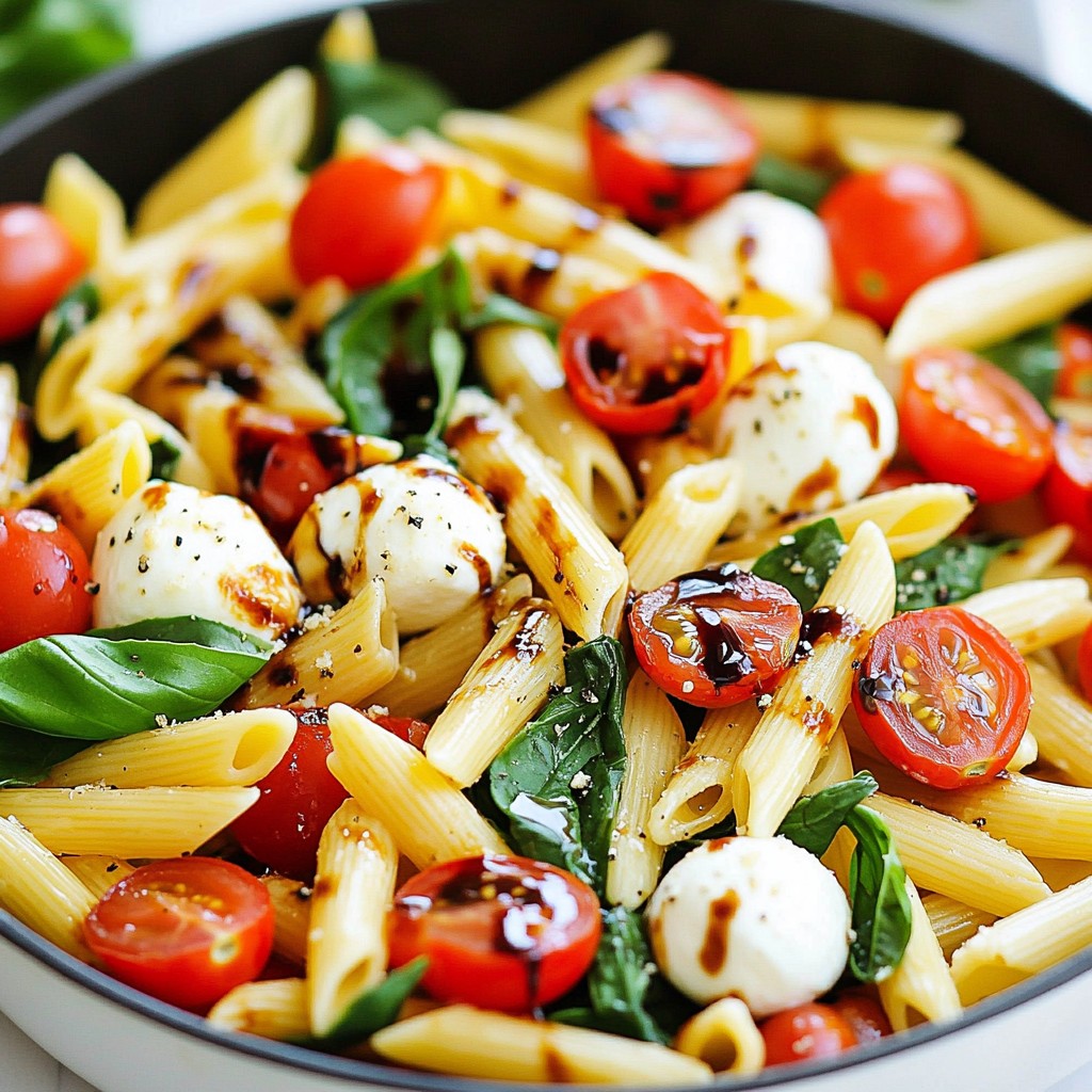 Caprese Pasta Skillet Delightful and Easy Recipe