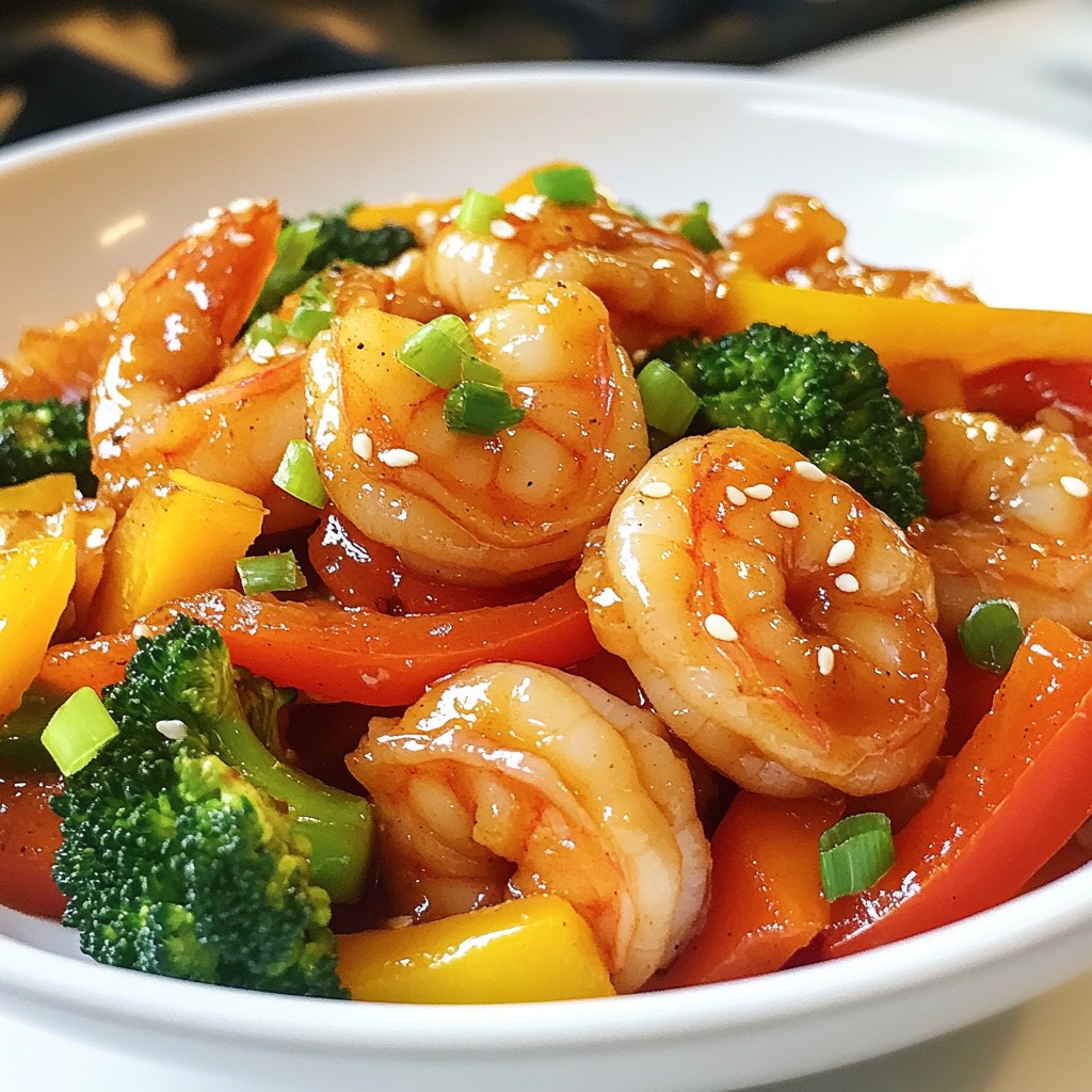 Honey Garlic Shrimp Stir Fry Tasty and Quick Meal