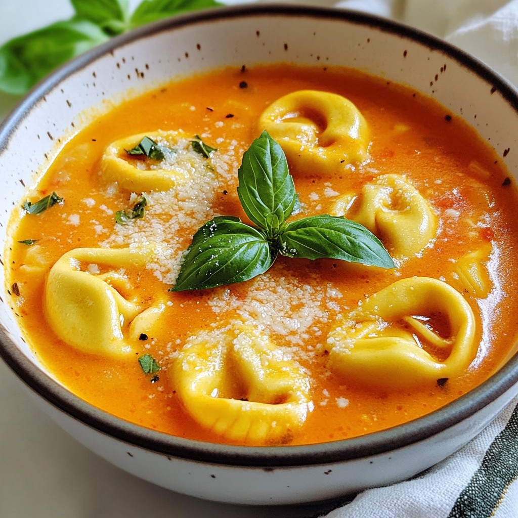 Creamy Tomato Tortellini Soup Flavorful and Easy Recipe