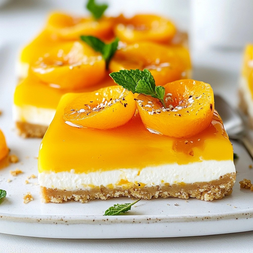 Creamy No-Bake Apricot Cheesecake Delightful Treat