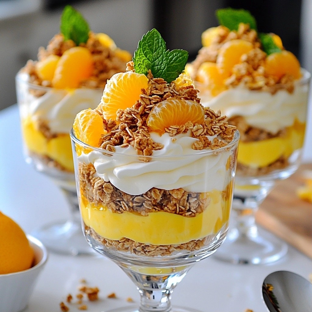 Refreshing No-Bake Orange Cream Parfaits Delight