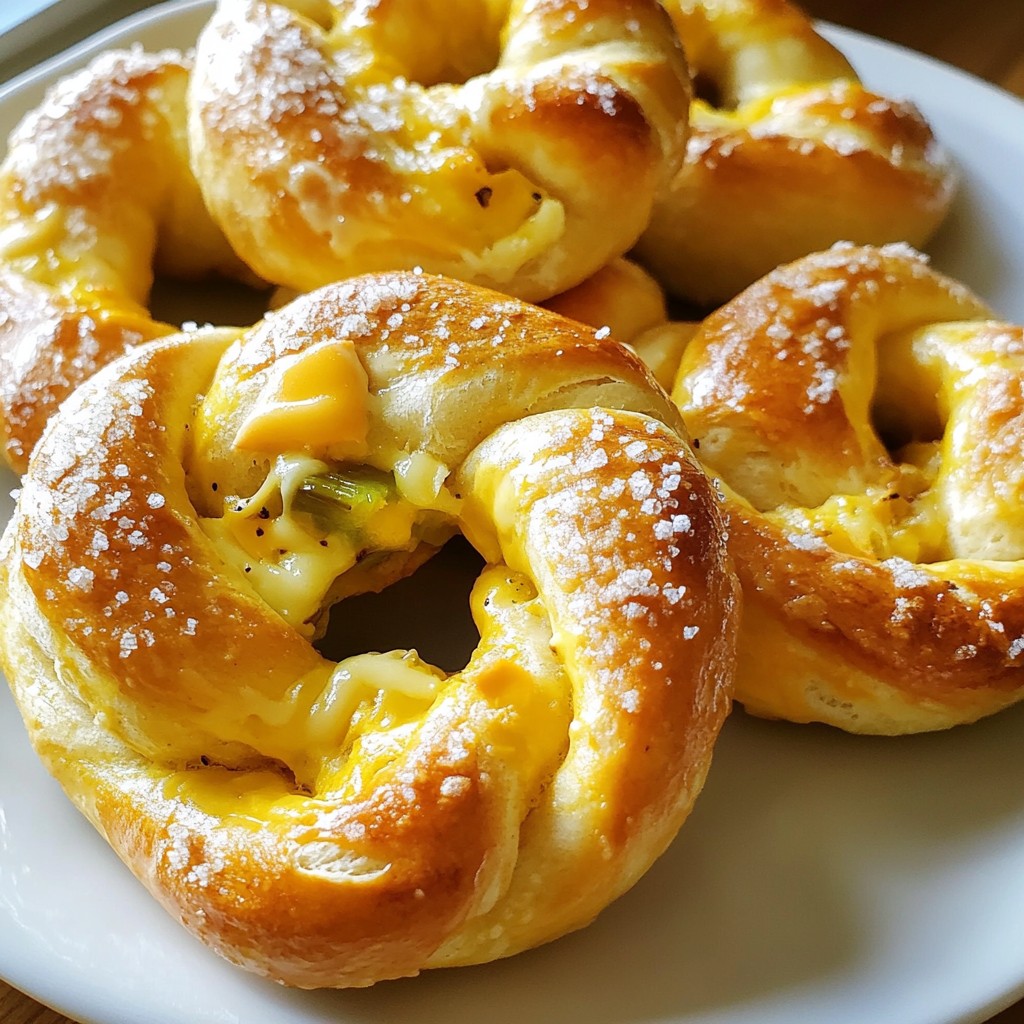 Cheddar Jalapeño Stuffed Pretzels Flavorful Snack Idea