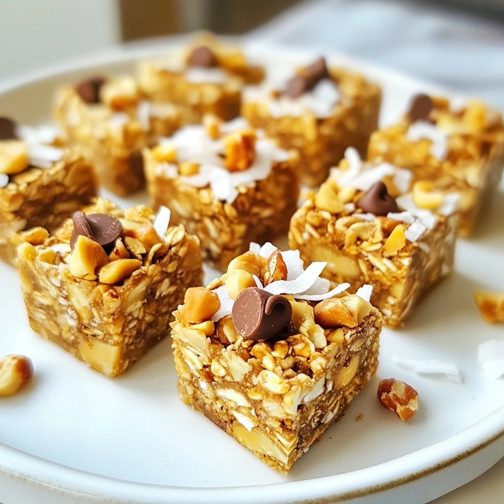 Crunchy No-Bake Tahini Granola Bites Delight