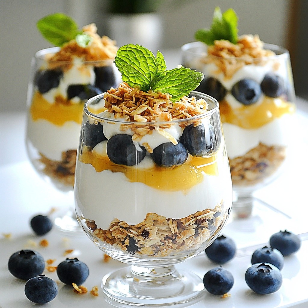 Blueberry Lemon Yogurt Parfait Tasty and Refreshing