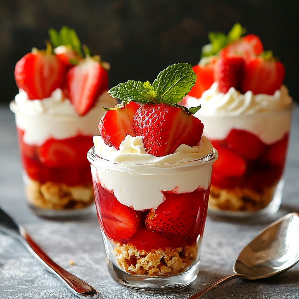 Strawberry Pretzel Salad Parfaits Delightful and Easy