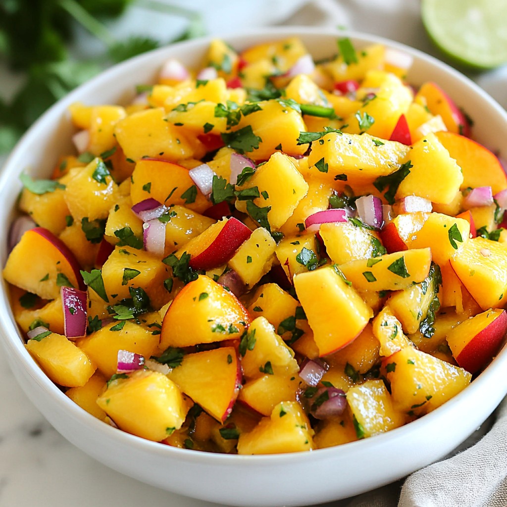 Peach Mango Salsa Fresh and Flavorful Recipe Guide