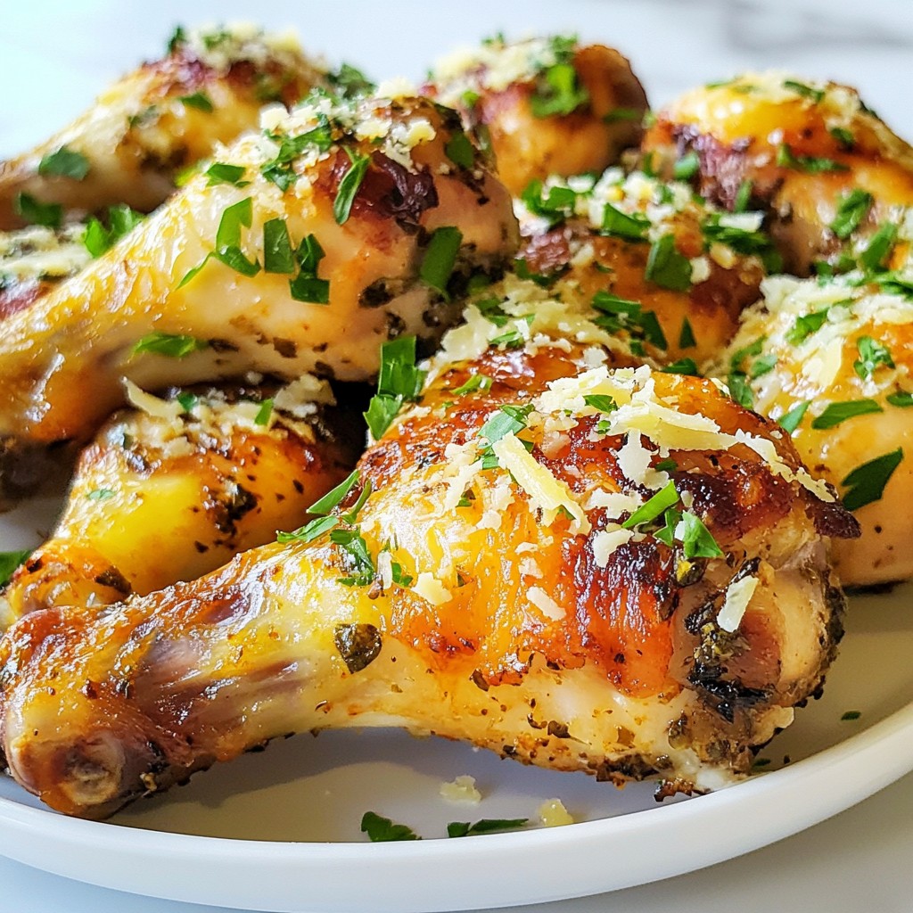 Garlic Parmesan Chicken Drumsticks Simple and Tasty