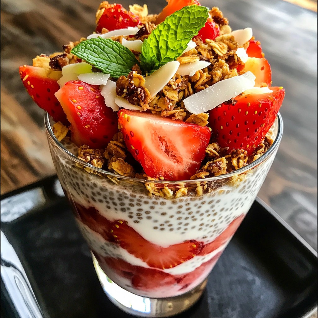 Strawberry Coconut Chia Parfait Delightful and Healthy