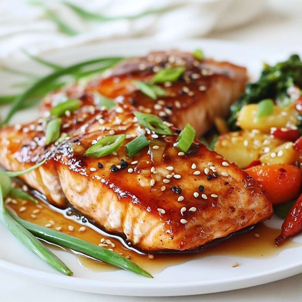 Honey Garlic Glazed Salmon Perfectly Tasty Dish