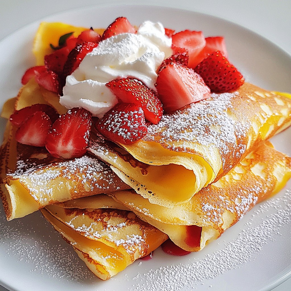 Strawberry Nutella Crepes Easy and Delightful Recipe
