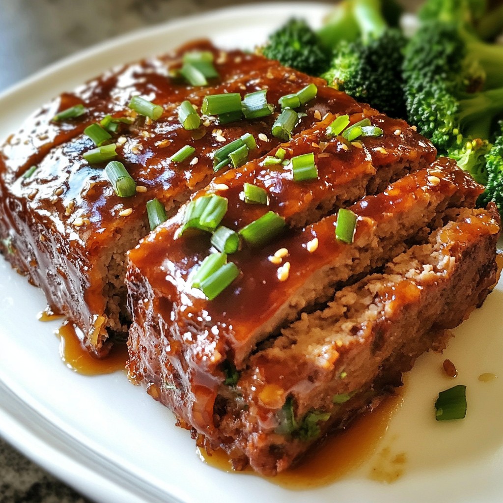 Teriyaki Glazed Meatloaf Savory and Satisfying Dish