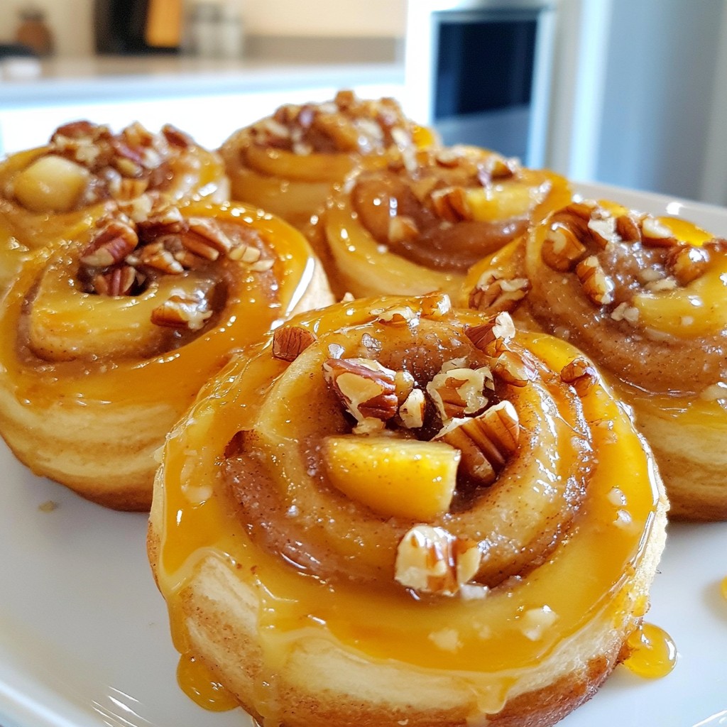 Caramel Apple Cinnamon Rolls Irresistible and Sweet