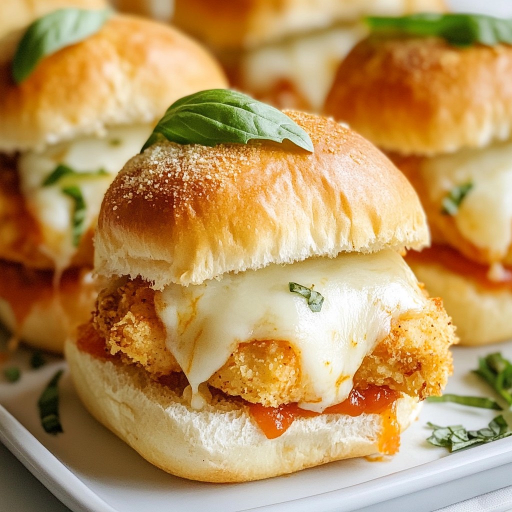 Chicken Parmesan Sliders Simple and Tasty Recipe