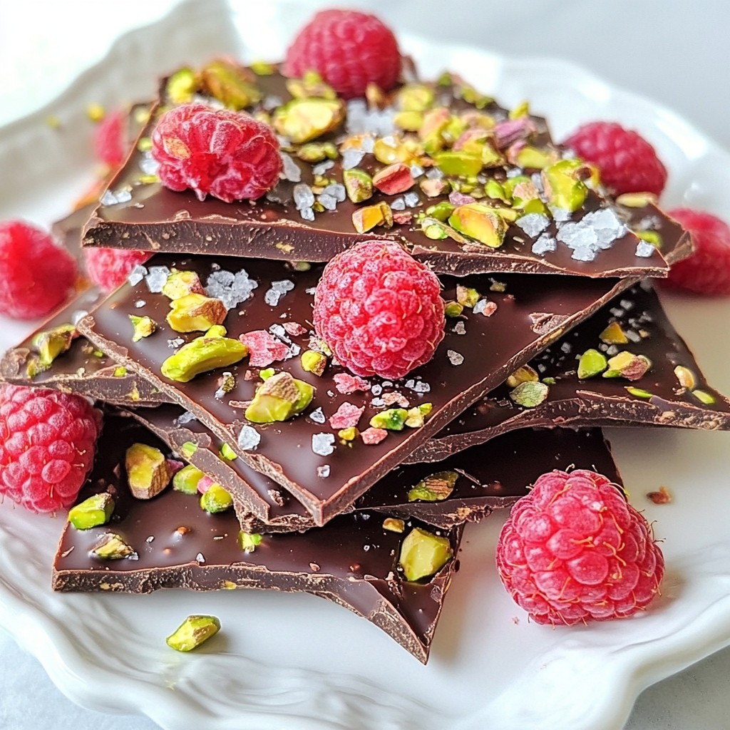 Raspberry Dark Chocolate Bark Easy and Tasty Treat