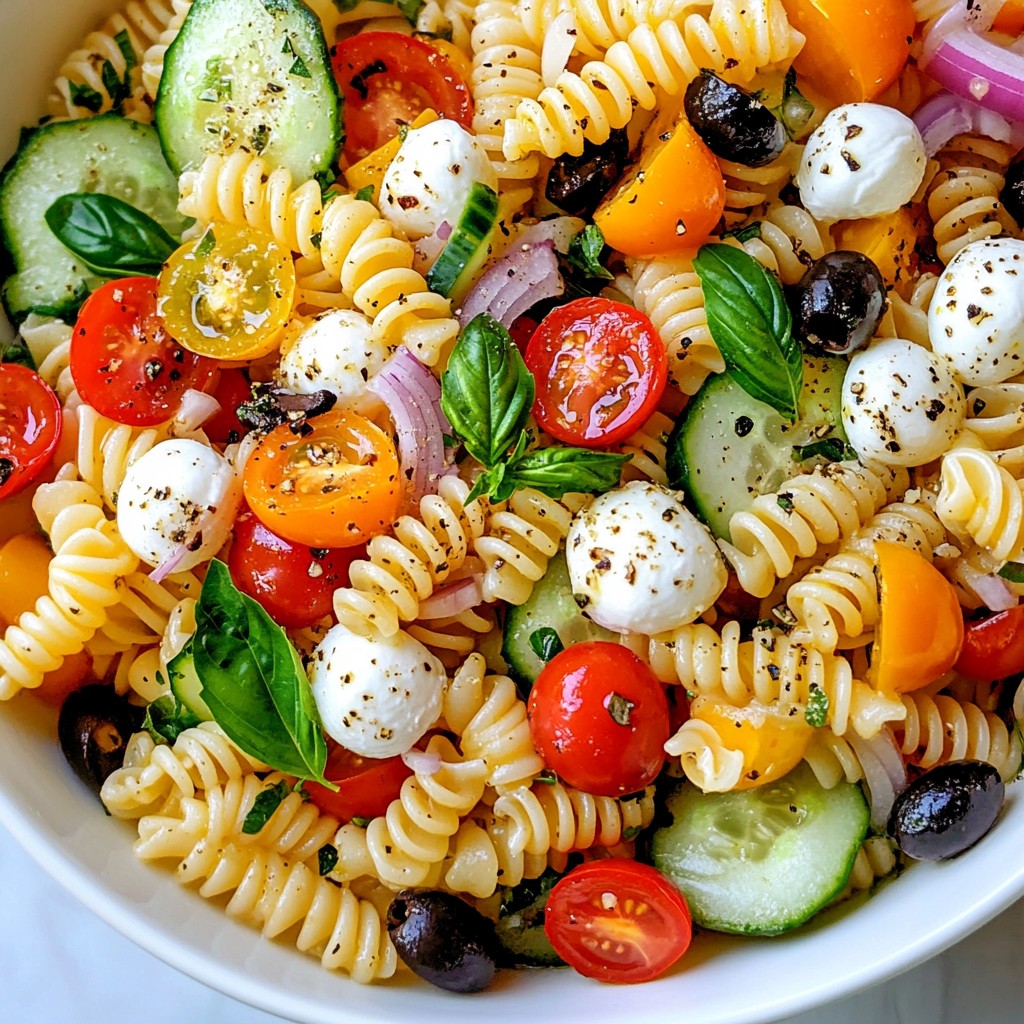 Zesty Italian Pasta Salad Fresh and Flavorful Recipe