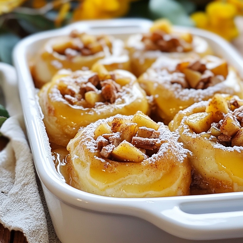 Apple Cinnamon Roll Bake Delightful Morning Treat