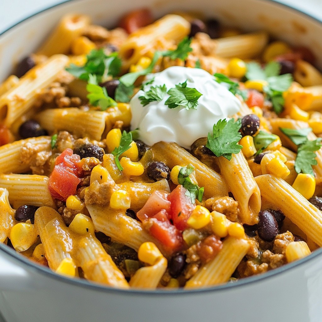 One-Pot Taco Pasta Quick and Tasty Dinner Recipe