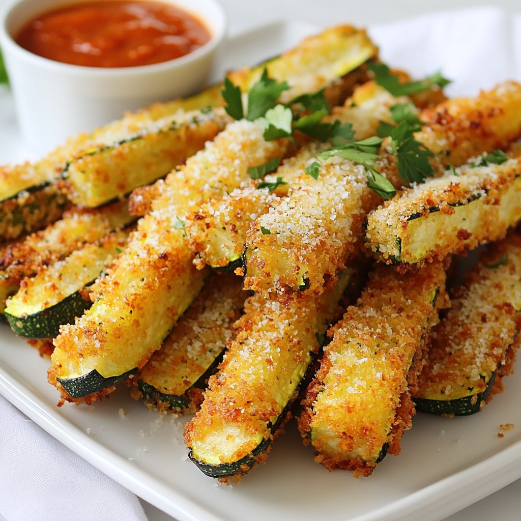 Crispy Parmesan Zucchini Fries Flavorful Snack Idea