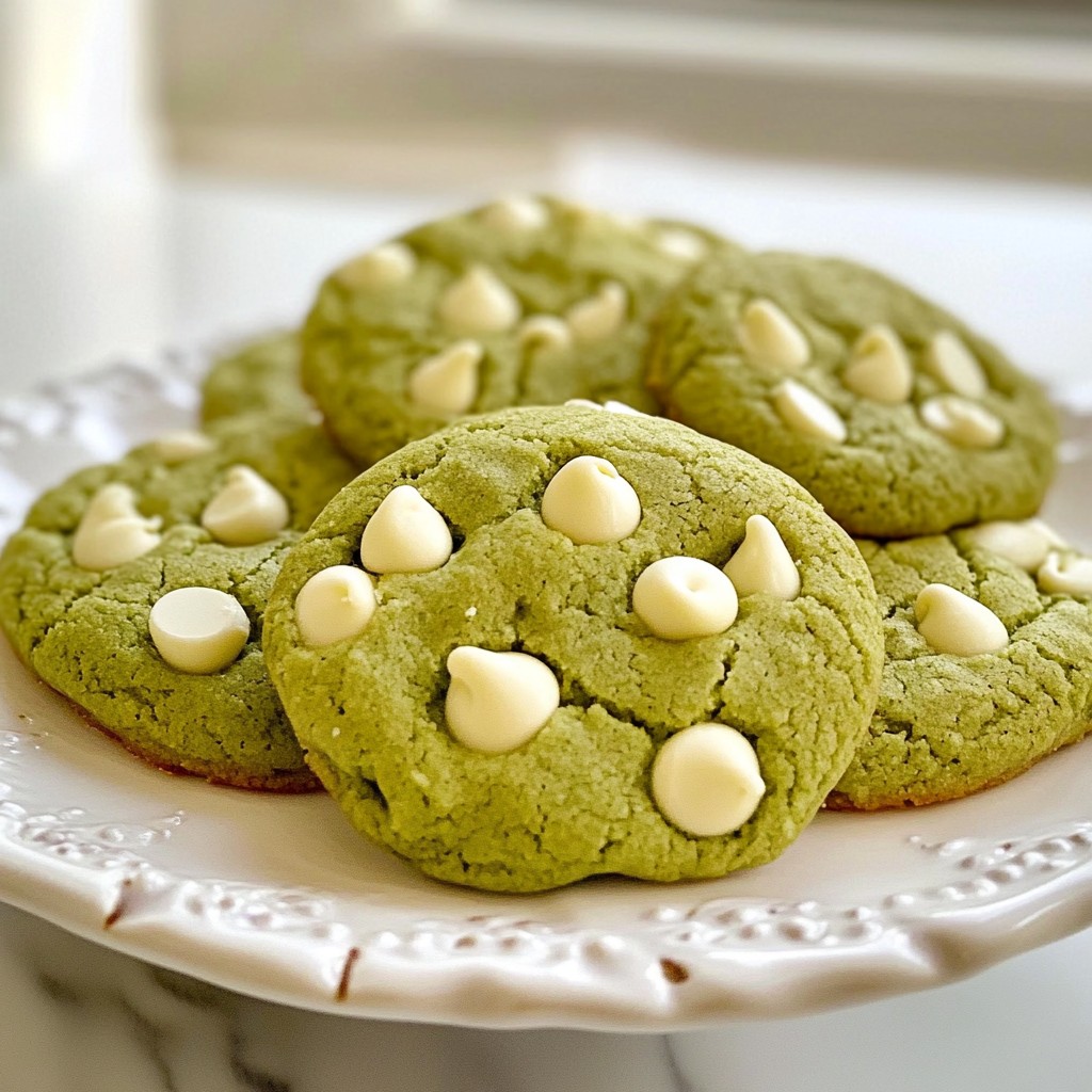 Matcha White Chocolate Cookies Delightful and Simple
