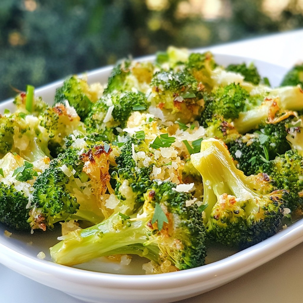 Lemon Parmesan Roasted Broccoli Simple and Tasty Dish