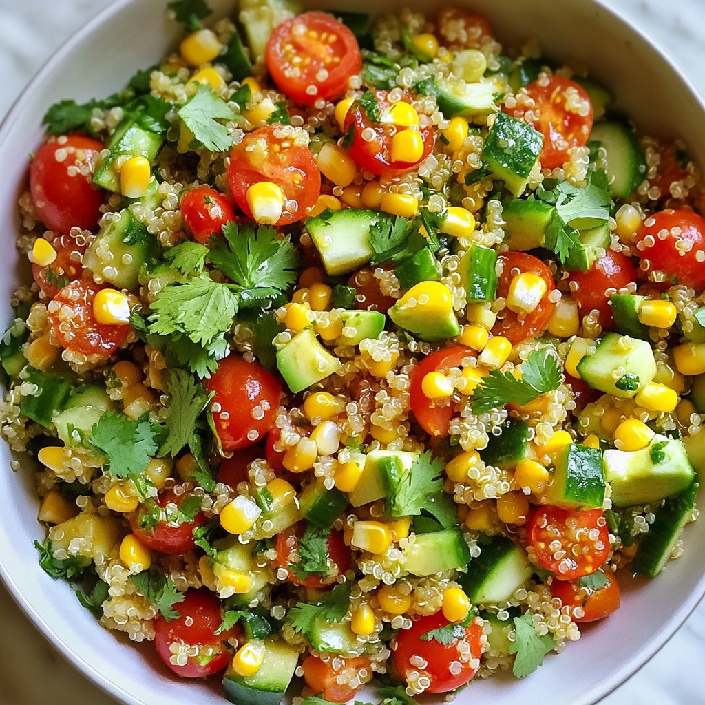 Cilantro Lime Quinoa Salad Fresh and Flavorful Dish