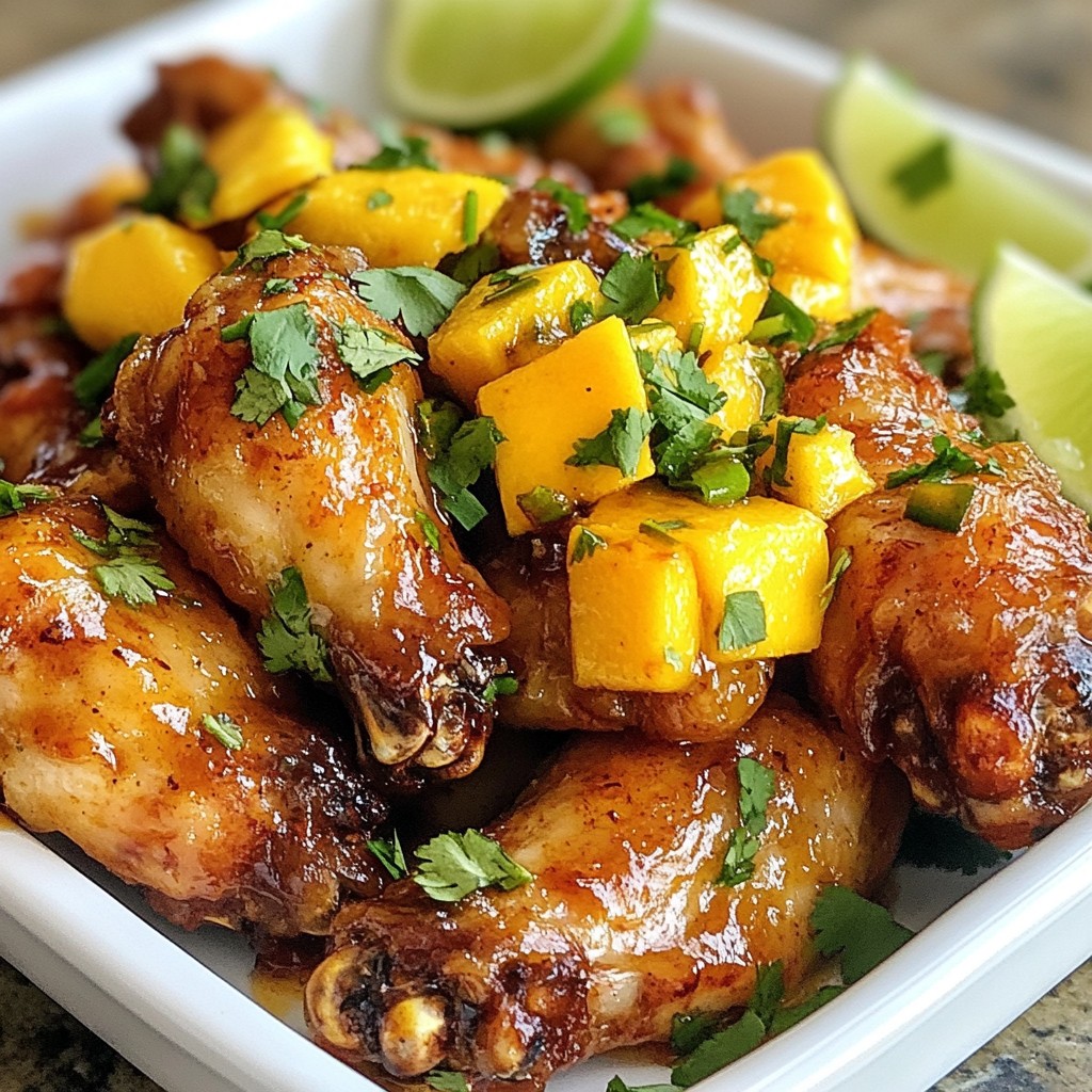 Mango Habanero Chicken Wings Spicy Flavor Explosion