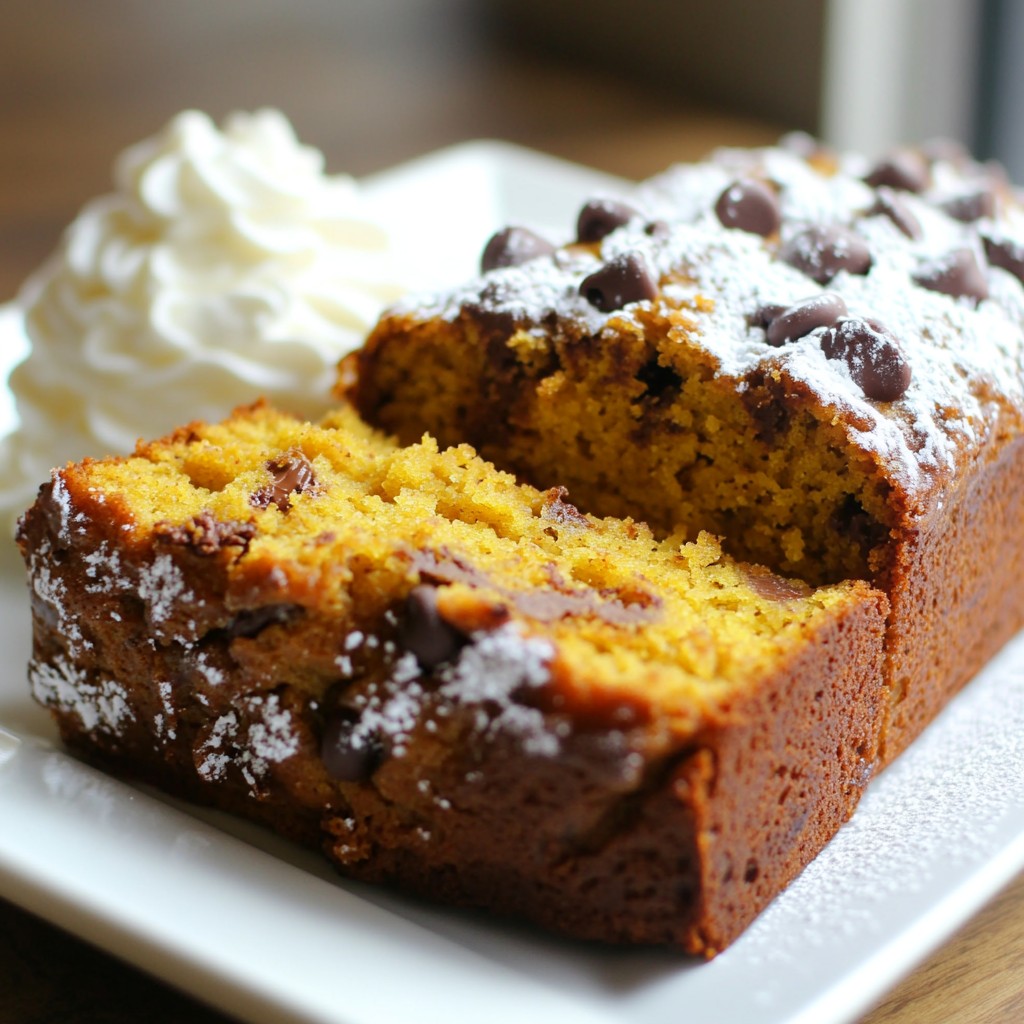 Chocolate Chip Pumpkin Bread Delightful Fall Treat