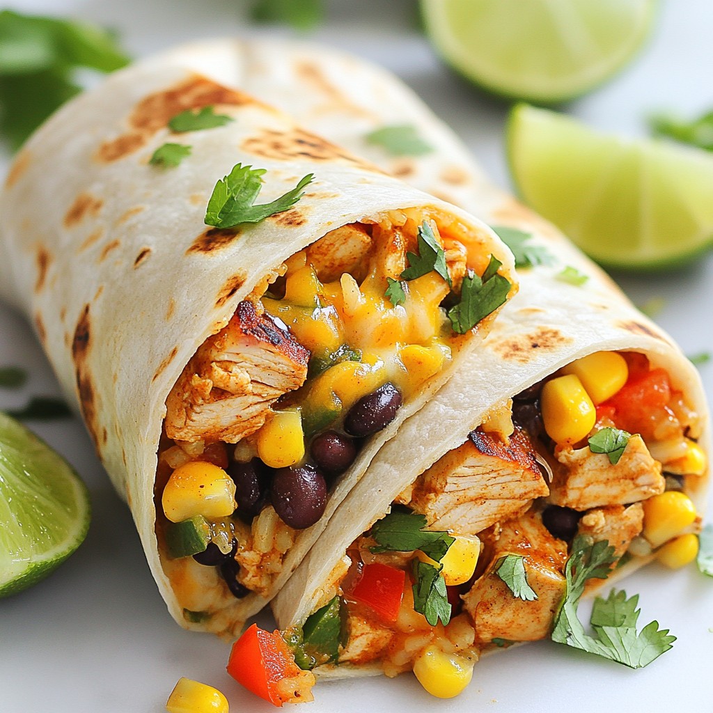 Spicy Chipotle Chicken Burritos Flavorful Meal Idea