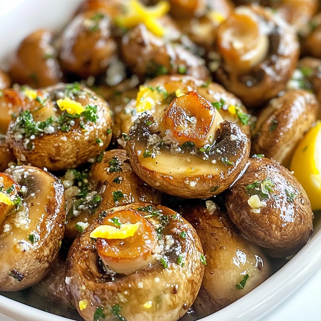 Garlic Butter Roasted Mushrooms Flavorful and Easy Dish