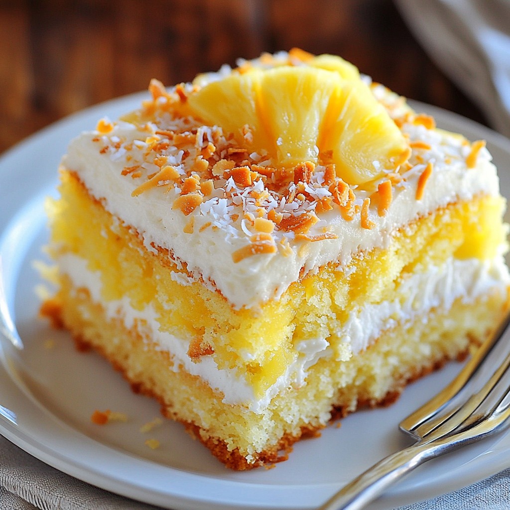 Pineapple Coconut Rum Cake Easy Tropical Dessert Guide